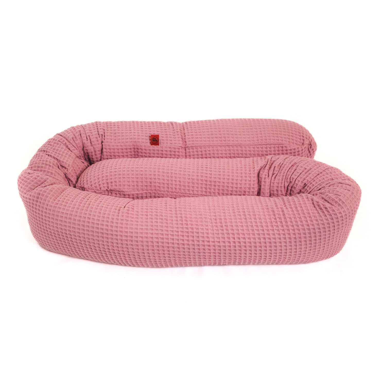 Kinderwagenschlange - Zirben Füllung - Rosa Waffel - Kreativkopf