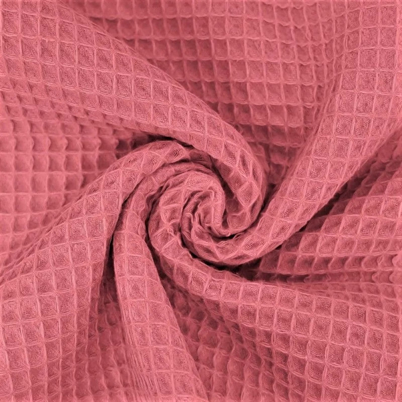 Stoff Rosa Waffel
