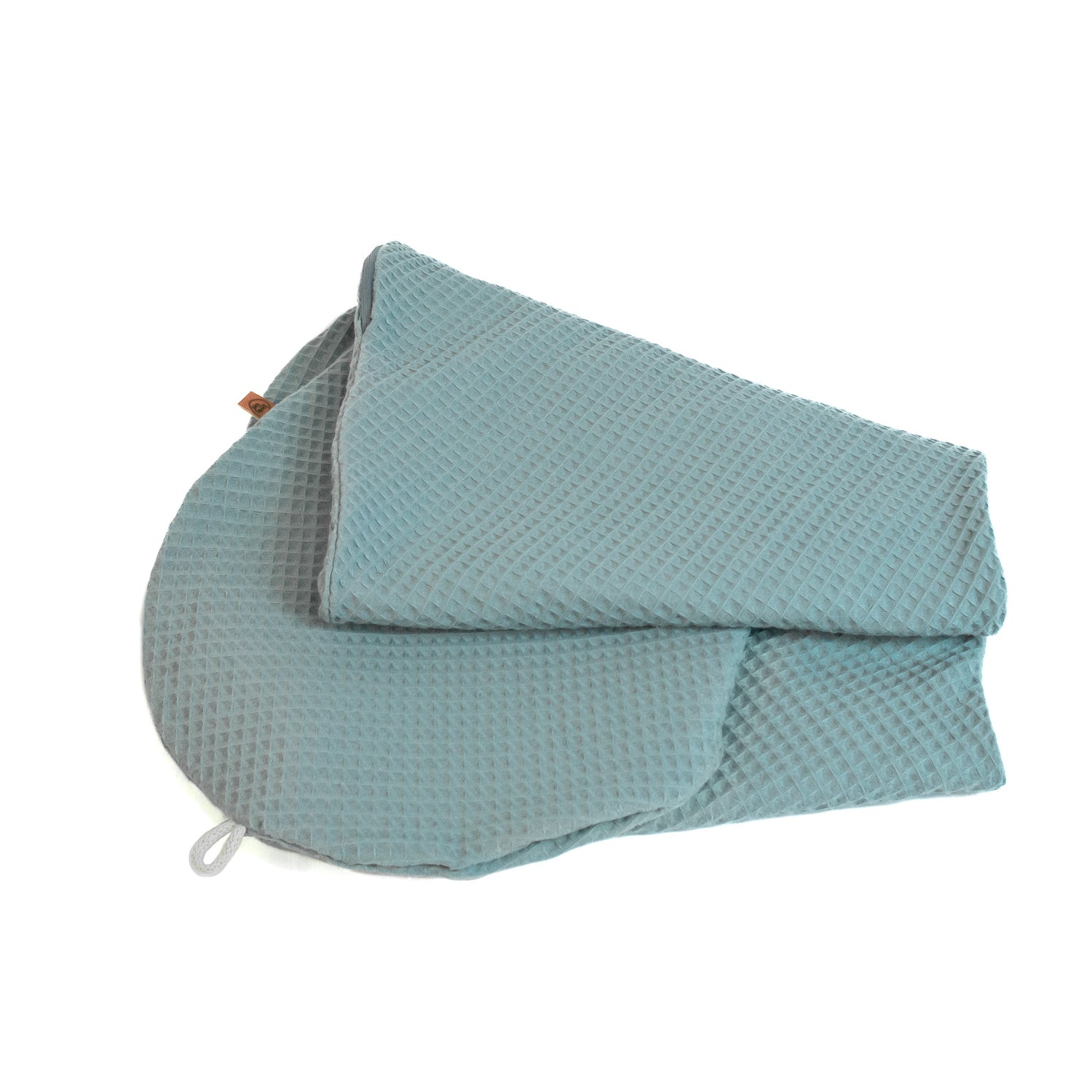 Außenbezug Stillkissen und Seitenschläferkissen Grün Waffel