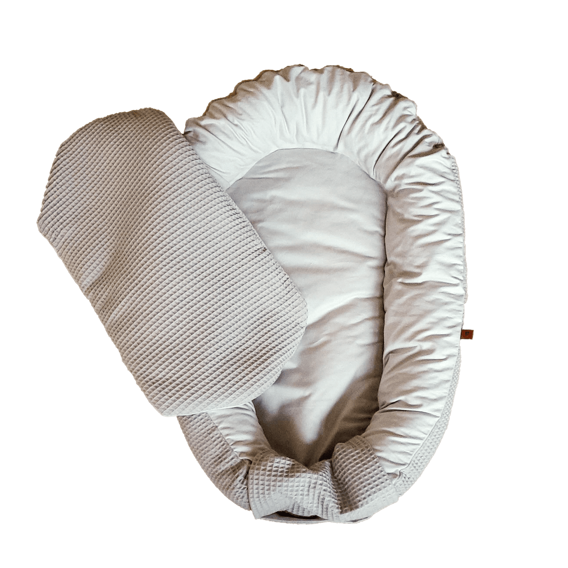 Babynest - Zirben Füllung - Beige Waffel/Beige Neutral - Kreativkopf