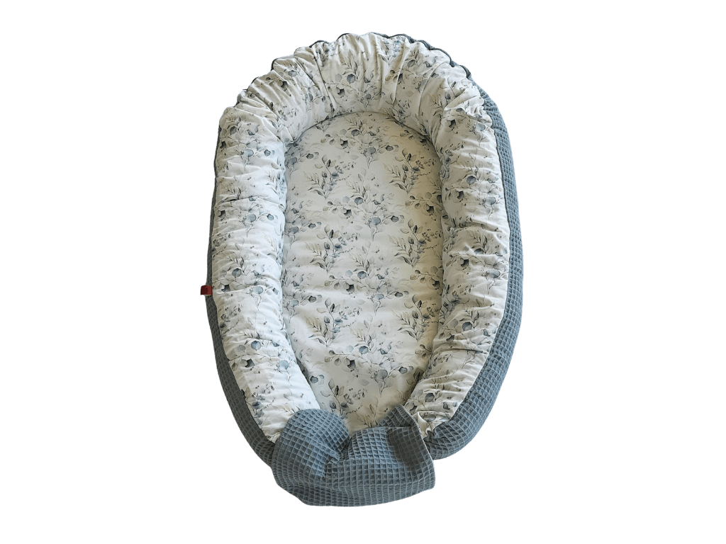 Babynest - Zirben Füllung - Grün Waffel/Eukalyptus - Kreativkopf