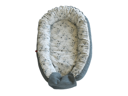 Babynest - Zirben Füllung - Grün Waffel/Eukalyptus - Kreativkopf