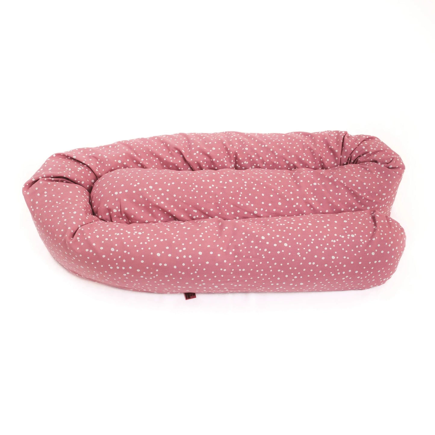 Bettschlange - Zirben Füllung - Rosa Punkte - Kreativkopf