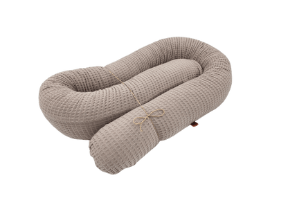 Kinderwagenschlange - Zirben Füllung - Beige Waffel - Kreativkopf