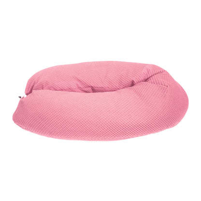 Stillkissen & Seitenschläferkissen - Zirbe & Wolle Füllung - Rosa Waffel - Kreativkopf