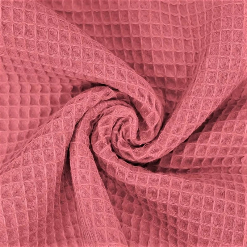 Stoff Rosa Waffel